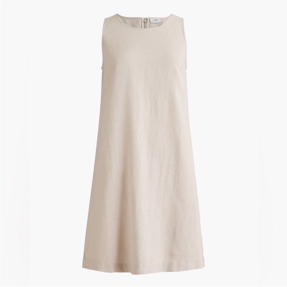 J. Crew Factory Linen-blend Shift Dress With Pockets - Size 0 New With Tags